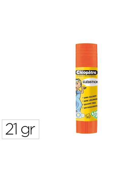 Baton de colle cleobio'stick 21 gr 90% matiere vegetale et 90% plastique recycle.