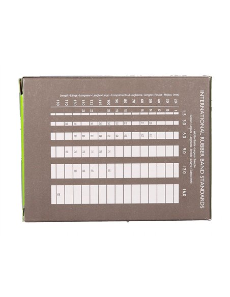 Bracelet caoutchouc q-connect n.15 150x3mm boîte fenêtre de 100g.