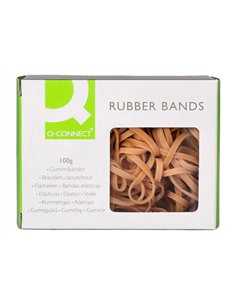 Bracelet caoutchouc q-connect n.33 90x3mm boîte fenêtre 100g. 2