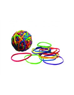 Bracelet caoutchouc wonday coloris fluo assortis balle 70g.
