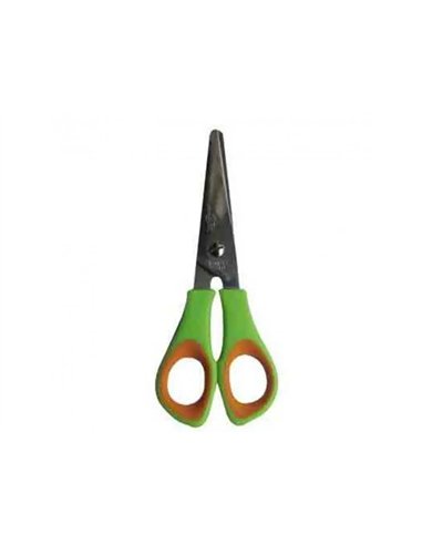 Ciseau scolaire faibo bi matiere bouts ronds lame inox traite 14cm.