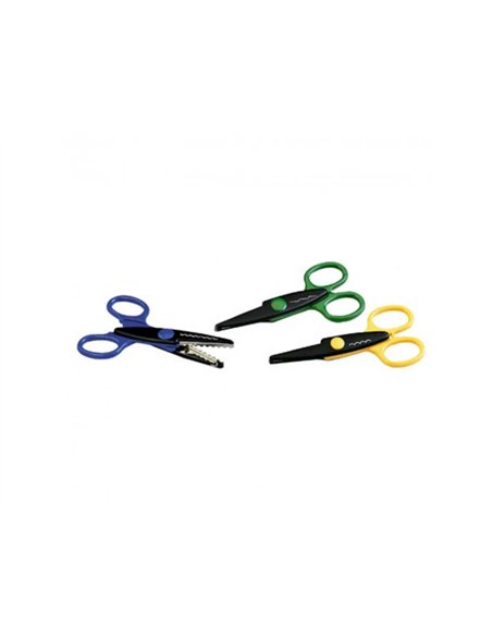 Ciseau cranteur faibo 7 coupes differentes 13cm lot de 7 unites.