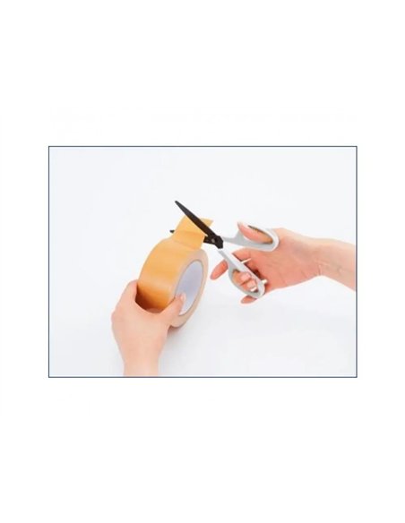 Ciseaux bureau ulmann lames non adherentes bouts ronds 17,5cm.