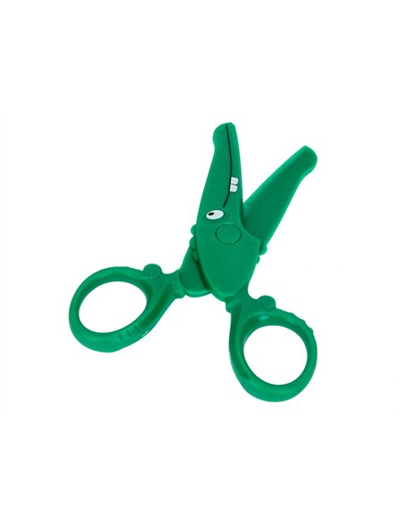 Ciseaux liderpapel 2-5ans lames plastiques bouts ronds ne coupent ni cheveux ni vetements longueur 12cm.