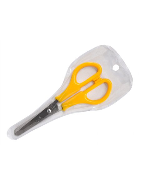 Ciseaux liderpapel 5/8 ans économique lames acier inoxydable pointe arrondie anti-coupe 140mm pochette.