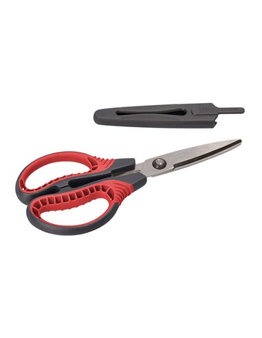 Ciseaux liderpapel lame en titane incurvee 16,5 cm facilite de coupe et durabilite housse incluse.