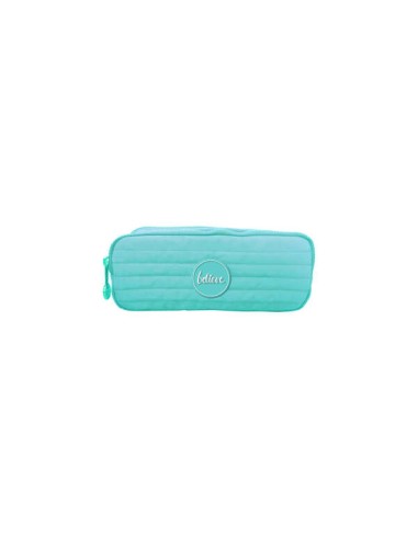 Trousse double Dohe Pastel Series - Fermeture éclair - Vert pastel