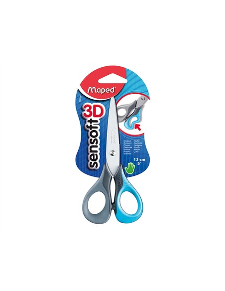 Ciseaux maped sensoft lames acier bouts ronds anneaux flexibles souples.
