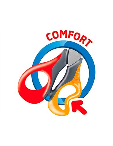 Ciseaux maped sensoft lames acier bouts ronds anneaux flexibles souples.