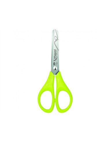 Ciseaux scolaires essentials 13 cm maped bouts ronds lames inox gaucher.