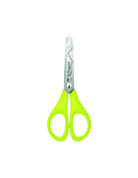 Ciseaux scolaires essentials 13 cm maped bouts ronds lames inox gaucher.