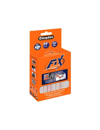 Colle cléopâtre universelle pour mini pistolet boîte de 60 bâtons.