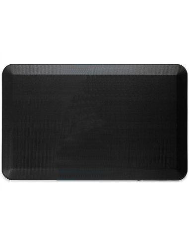 Tapis antifatigue maty flex lutte contre les douleurs au dos et aux pieds maison bureau usine 51x99cm noir.