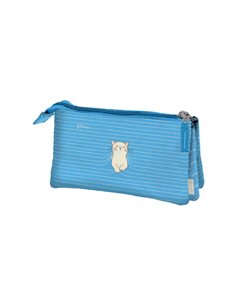 Trousse triple Dohe Santoro Felines - 3 compartiments - Fermetures éclair