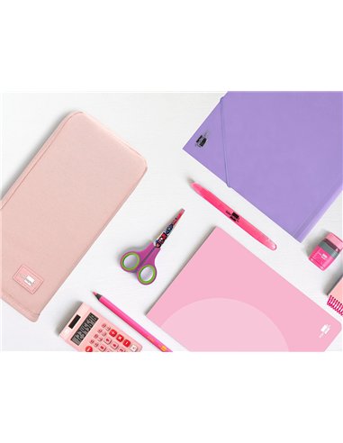 Trousse liderpapel scolaire verticale 1 compartiment 3 coloris assortis.