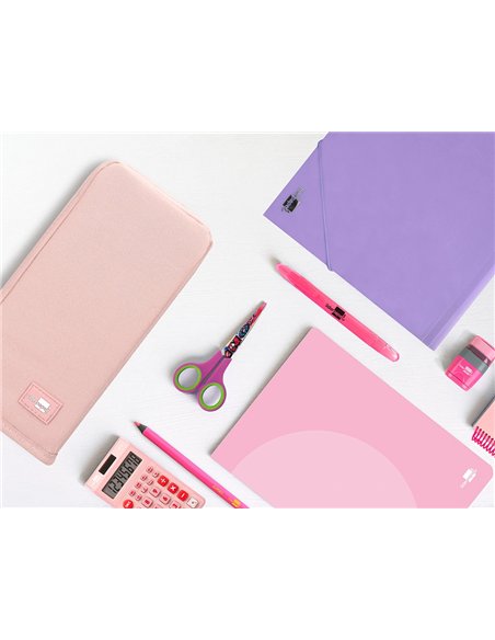 Trousse liderpapel scolaire verticale 1 compartiment 3 coloris assortis.