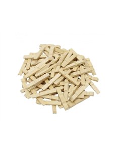 Demi pince a linge bois ocolor 4.5cm coloris naturel lot de 500.