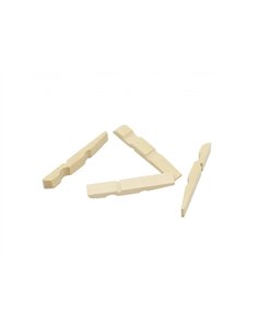 Demi pince a linge bois ocolor 4.5cm coloris naturel lot de 500. 2