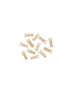 Pince a linge bois innspiro mini 3cm coloris naturel lot de 45.