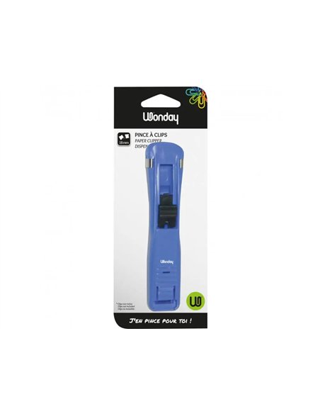 Pince distributeur de clips wonday corps plastique clips 18mm relier 2 a 50 feuilles.