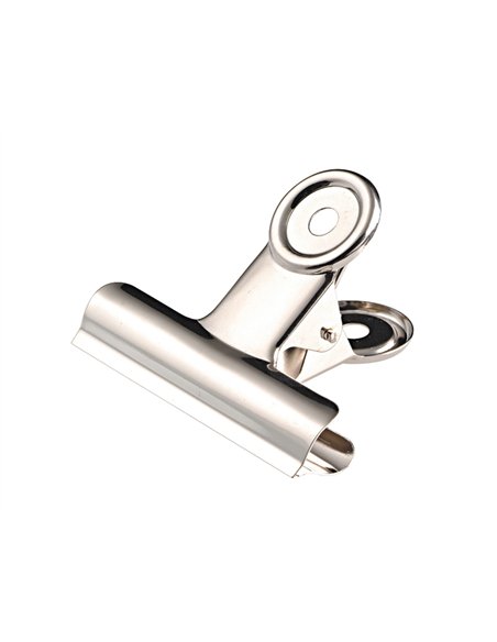 Pince wonday nickelée papier dessin bulldog largeur 60mm capacité 40mm boîte 12 unités.