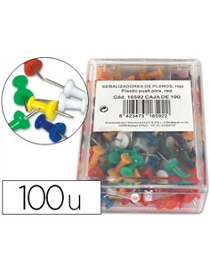 Punaise q-connect épingle mémo coloris assortis boîte 100 unités.