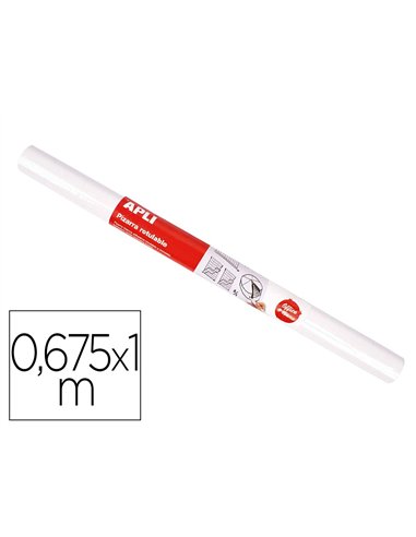 Tableau blanc apli adhésif effaçable bureau école dessins présentations rouleau 0,675x1m.