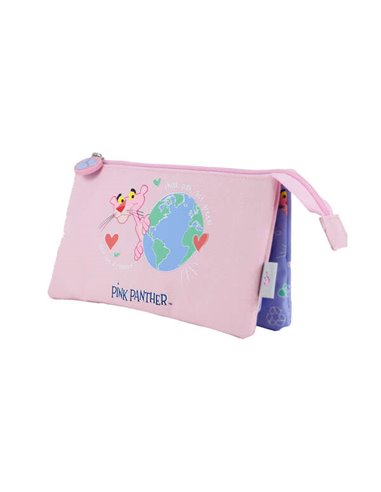 Trousse à crayons triple compartiment Dohe - Fabriquée en polyester souple et durable - Fermeture à double fermeture éclair - Id