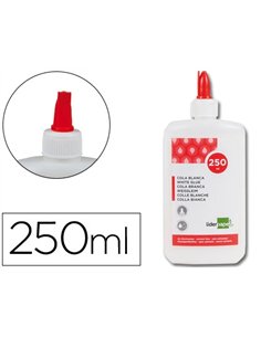 Colle vinylique liderpapel blanche travaux manuels papier autres matériaux rapide adhérence sans solvant pot 250ml.