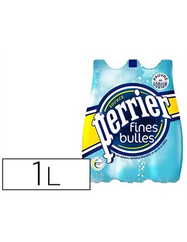 Eau perrier bouteille 1l.