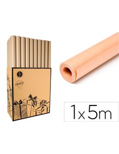 Rouleaux kraft veritable brun 1x5 m recycle 100%.