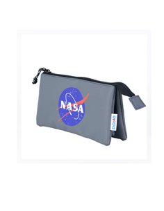 Trousse à crayons triple compartiment Dohe - Fabriquée en polyester souple et durable - Fermeture à double fermeture éclair - Id