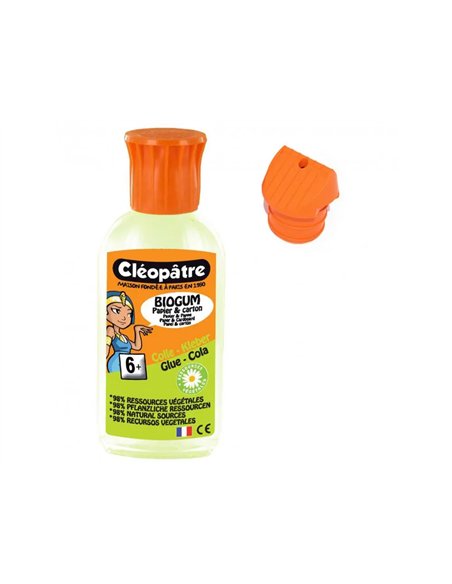 Colle vegetale cleopatre biogum rechargeable flacon de 60g.