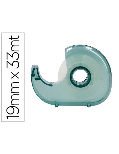 Mini devidoir liderpapel ecouse 100% plastique recycle pour ruban adhesif 33 mm x 19 mm.