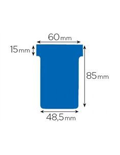 Fiche planning nobo indice 2 15x60x85x48.5mm coloris bleu étui 100 unités.