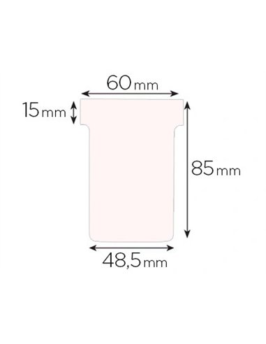 Fiche planning nobo indice 2 15x60x85x48.5mm coloris blanc étui 100 unités.