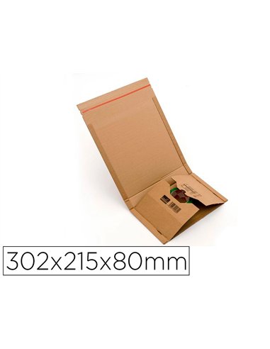 Etui expedition colompac kraft universel brun 302x215x80mm.
