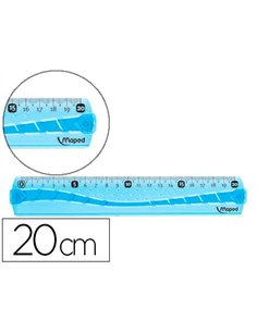 Règle maped flex 20cm plate incassable.