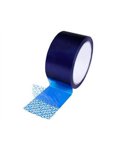 Ruban adhesif q-connect de securite bleu rouleau 35mx33mm.