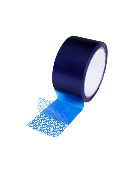 Ruban adhesif q-connect de securite bleu rouleau 35mx33mm.