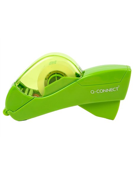 Devidoir q-connect automatique plastique vert ruban adhesif 12mm et 19mm 2 rubans inclus.