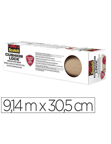 Rouleau scotch emballage protection cushion lock 9,14mx30,5cm.