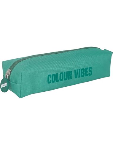 Trousse carrée Dohe Colour Vibes - Fermeture éclair avec tirette en caoutchouc - Vert