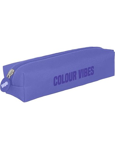 Trousse carrée Dohe Colour Vibes - Fermeture éclair avec tirette en caoutchouc - Violet