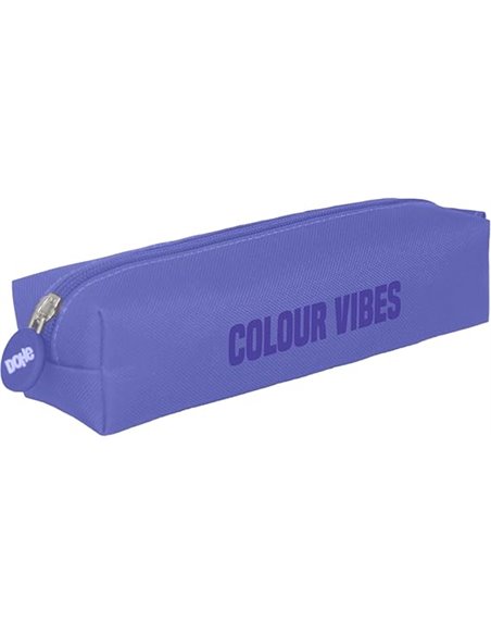 Trousse carrée Dohe Colour Vibes - Fermeture éclair avec tirette en caoutchouc - Violet