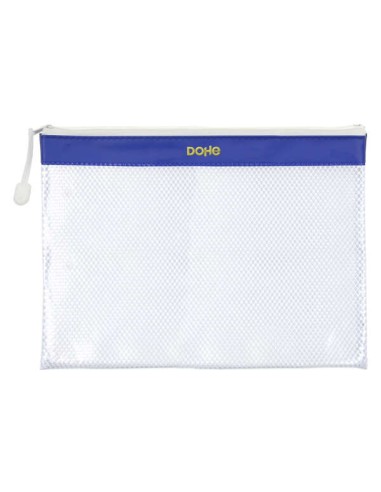 Pochette zippée en PVC Dohe - 32 x 24 cm - Idéale pour documents A4