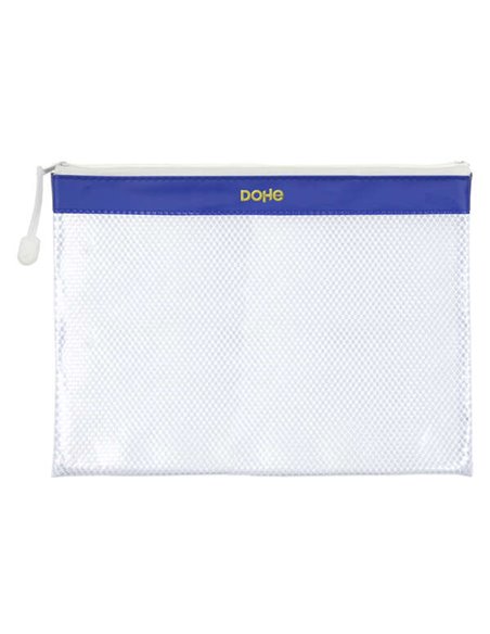 Pochette zippée en PVC Dohe - 32 x 24 cm - Idéale pour documents A4