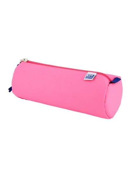 Grande trousse ronde Oxford Kangoo Kids - Polyester résistant - Fuchsia