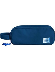 Trousse Oxford B-Smart - 3 compartiments - Poignée latérale - Fabriquée à partir de matériaux recyclés - Bleu