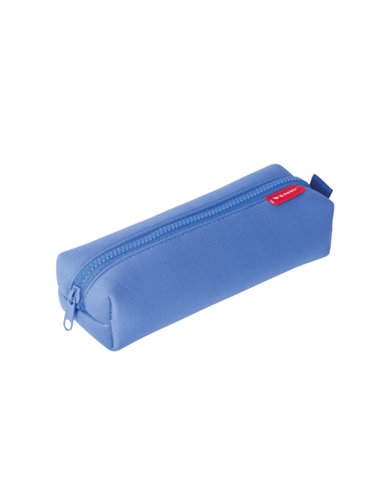 Trousse à crayons Enri à 1 compartiment - En néoprène - Bleu